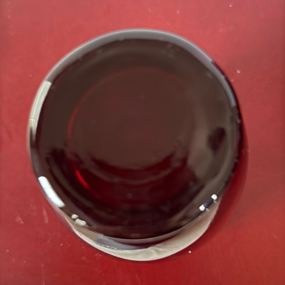 Vintage Anchor Hocking Baltic Royal Ruby Red Glass Water Goblets Set Of 5 - Picture 5 of 5